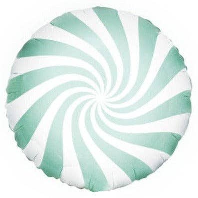 Mint Candy Round Foil Balloon 18 in.