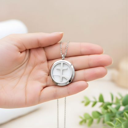 Faith Essential Oil Diffuser Necklace