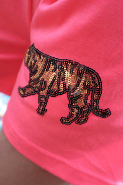 Sequin Tiger Sets: Pink