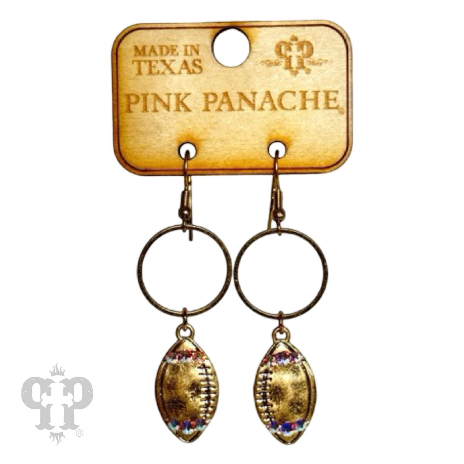 Football earring E105: Silver