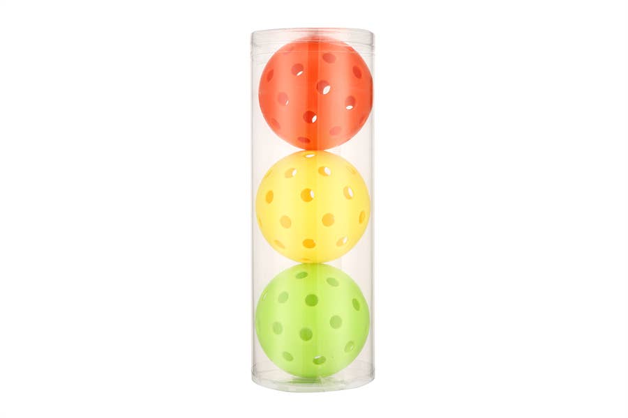 Multi Color PICKLE Ball Pack of 3