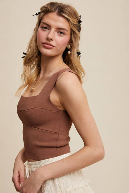 Bandage Brami Top: Taupe / M