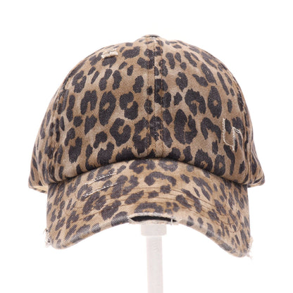 Washed Denim Criss-Cross High Ponytail CC Ball Cap BT799C: Grey Camo