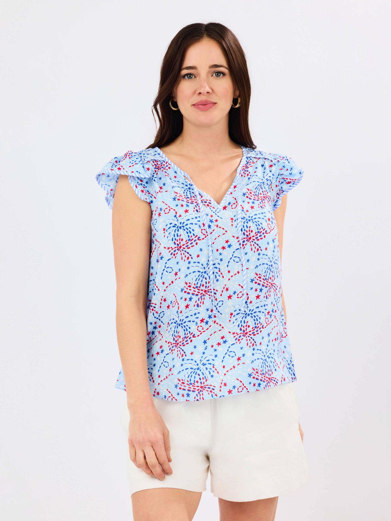 Lydia Top by Mary Square| Star Spangled Blue