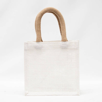 Wonderland Joy Petite Gift Tote   White/Pink/Red   7x7x5