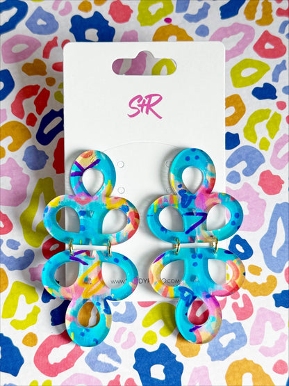 Rocking Retro Acrylic Janey Dangle Earring