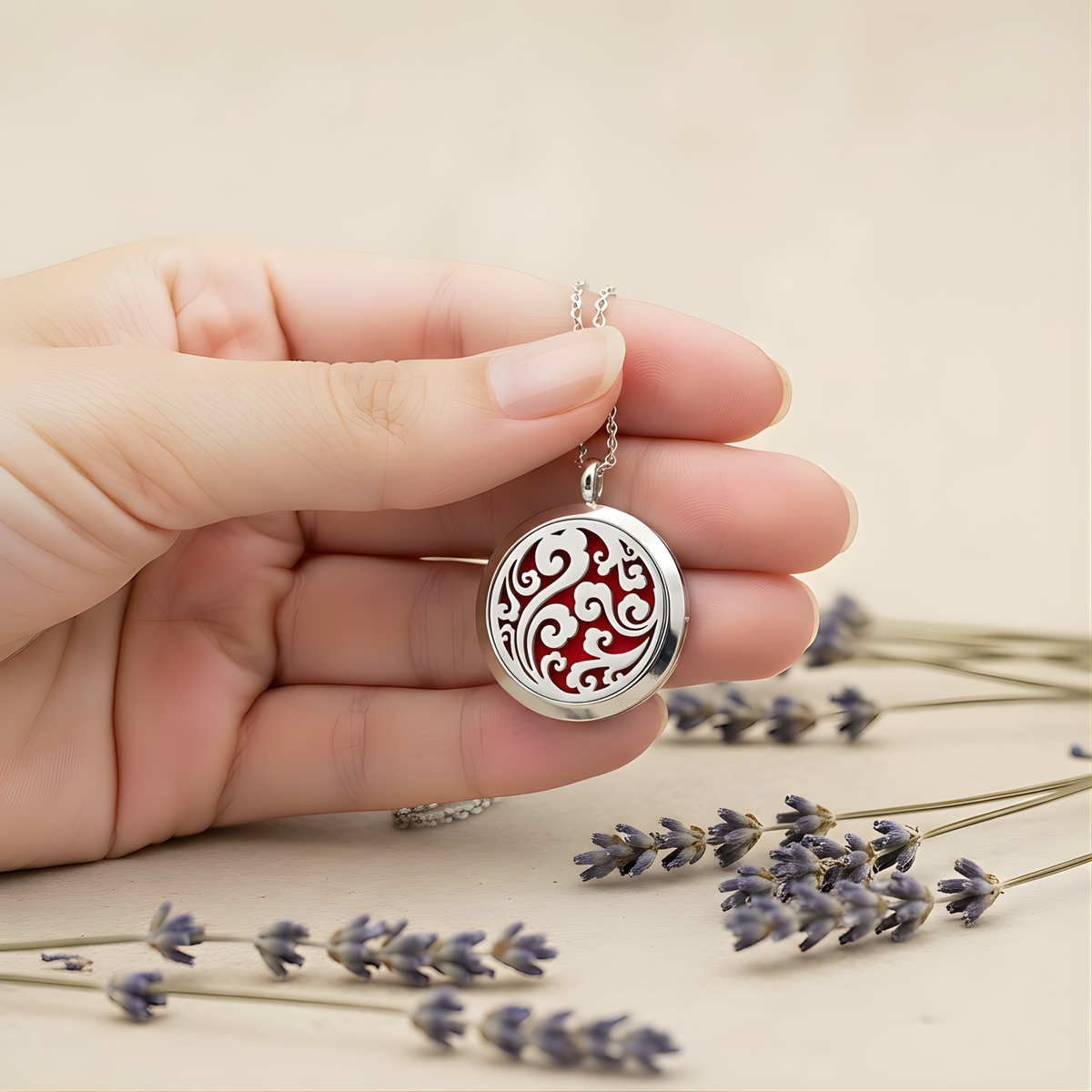 Wind Essential Oil Diffuser Necklace