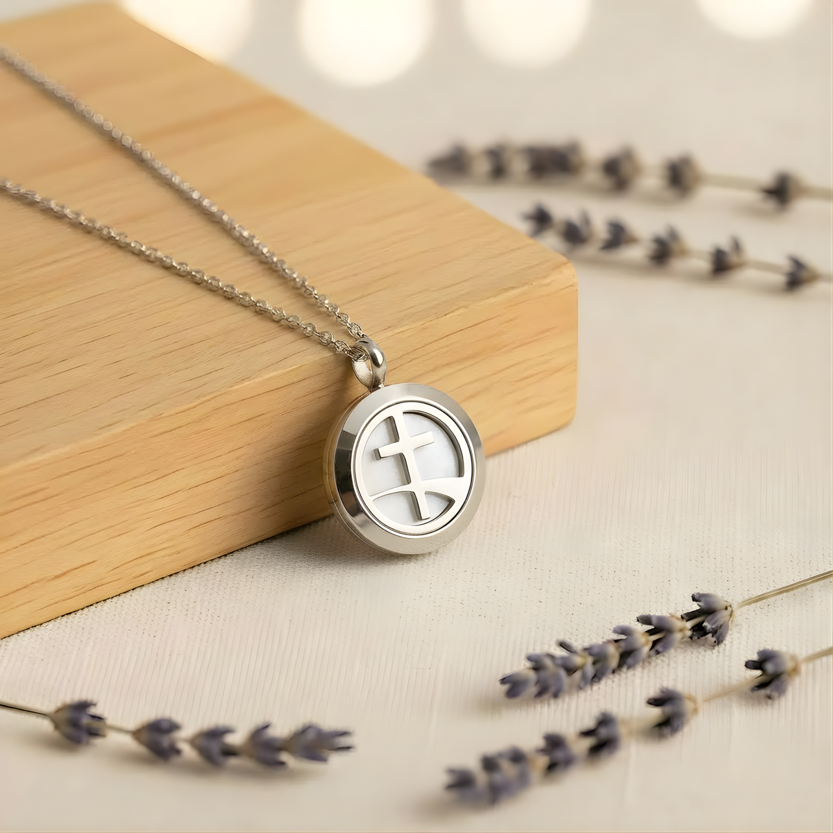 Faith Essential Oil Diffuser Necklace - Mini