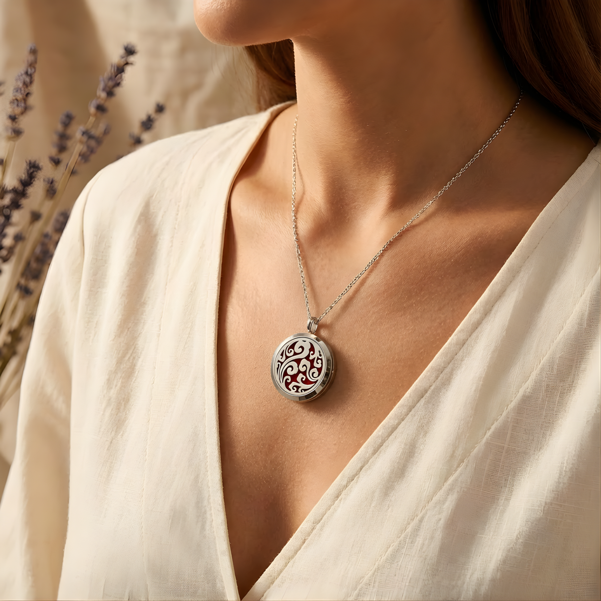 Wind Essential Oil Diffuser Necklace