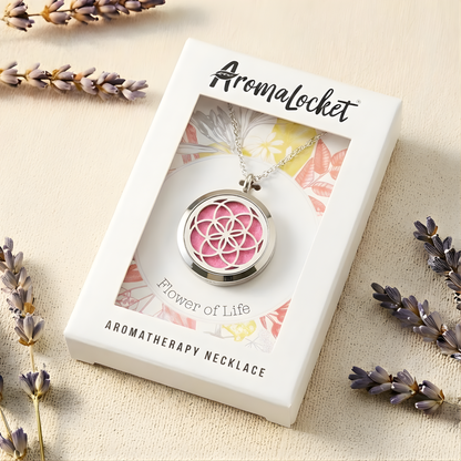 Flower of Life Essential Oil Diffuser Necklace