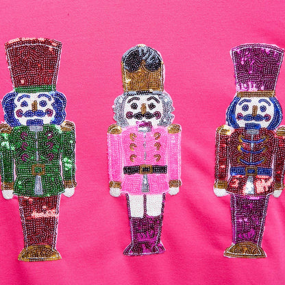 Football Pullover w Sequins -Red with Football / SM