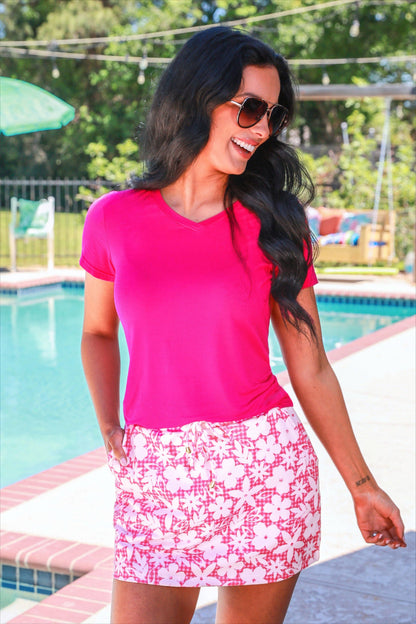 Gingham Garden Party Skort: Pink by Jess Lea