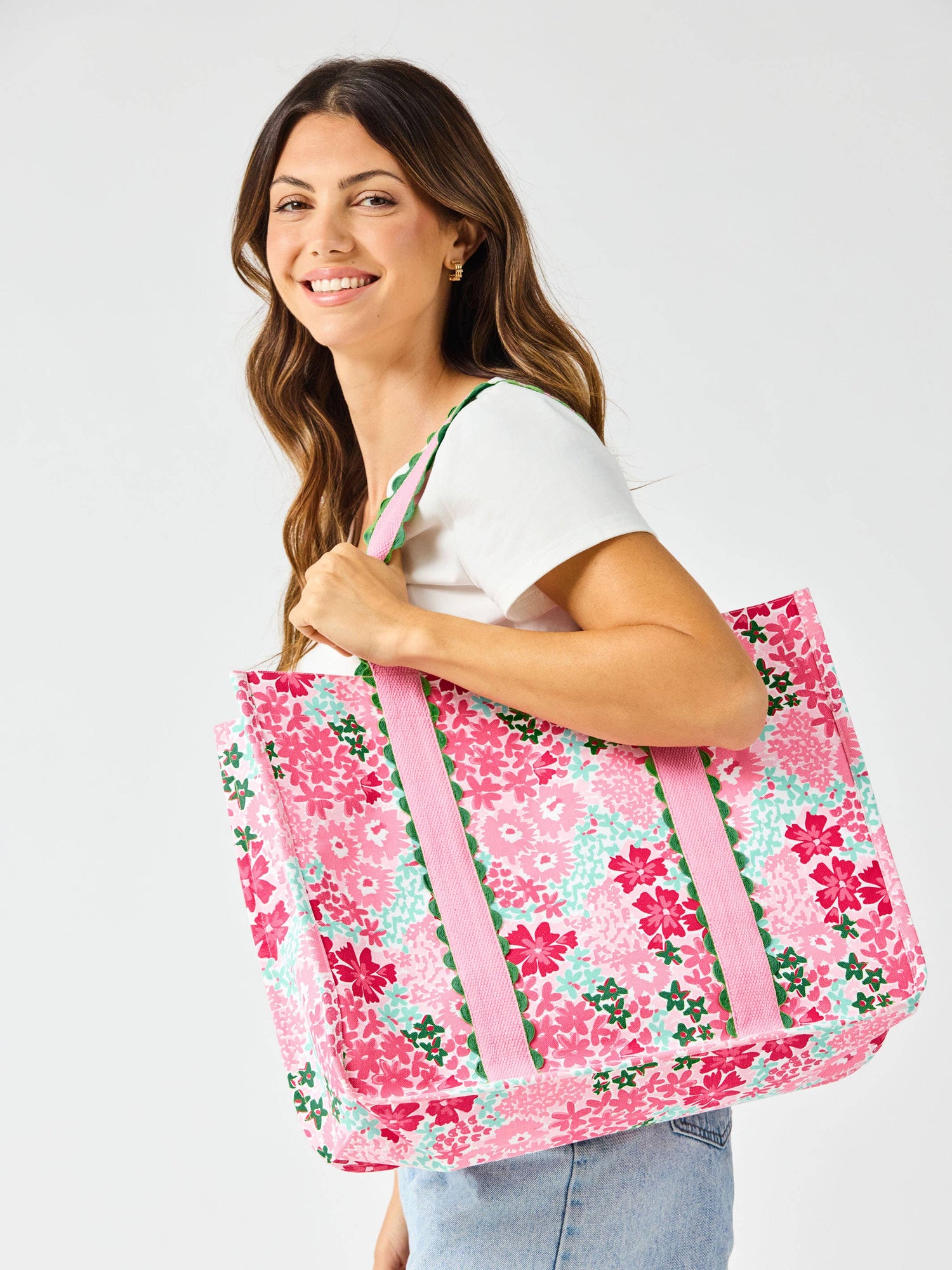 Capri Caryall Tote Bag | Petal Perfect by Mary Square