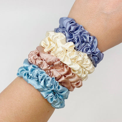 Satin Self Care Scrunch Set Of 8: Earthy Calm