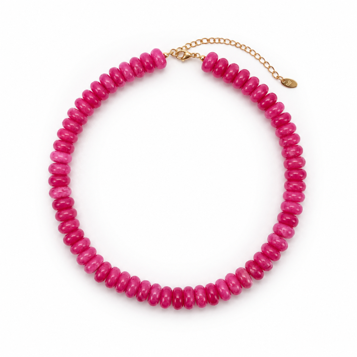 Ellison+Young Modern Resin Beaded Statement Necklace: Indigo Swirl