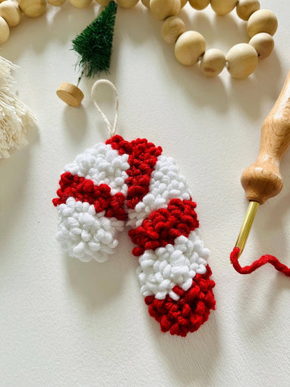 Beginner Punch Needle Kit Candy Cane