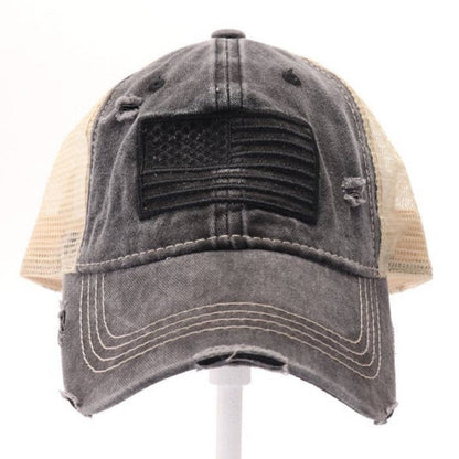 Monochrome USA Embroidered High Pony CC Ball Cap BT926: Mustard