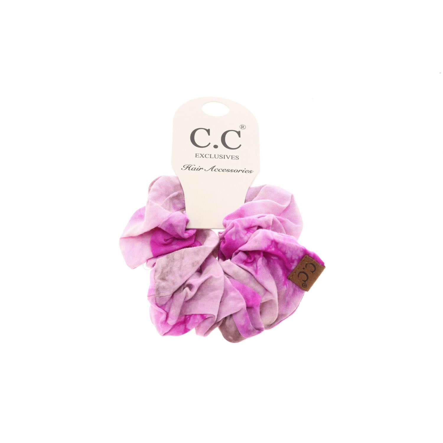 C.C Tie Dye Scrunchie: Light Grey