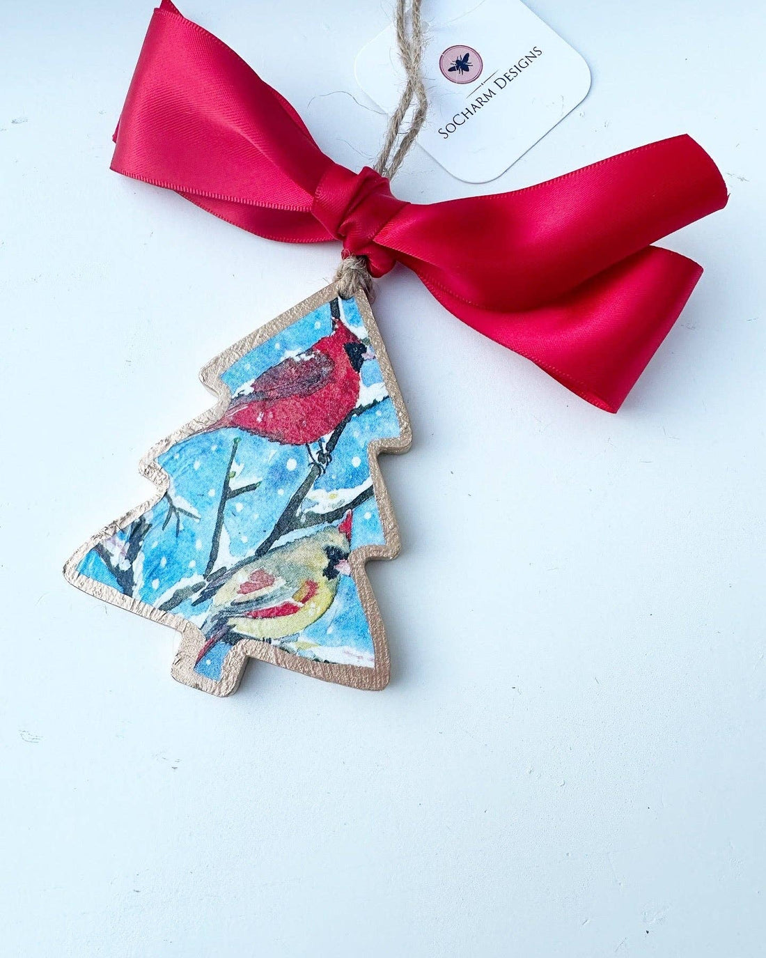 Cardinal Pair Ornament (1)