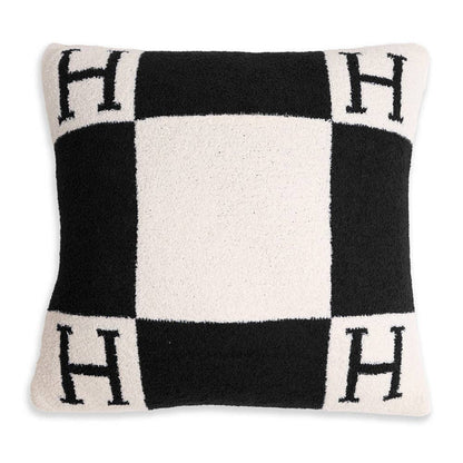 H Patterned Cushion Cover / Pillow Case
: Blue