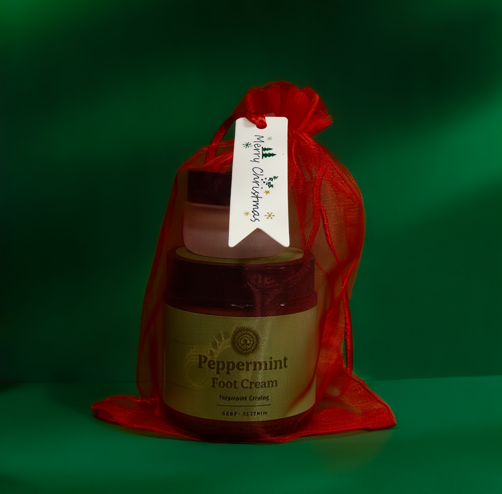 Peppermint Foot Cream &amp; Lip Mask | Stocking Stuffer