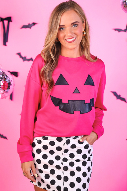 Jess Lea Pink Jack-o-lantern Top PRE-ORDER