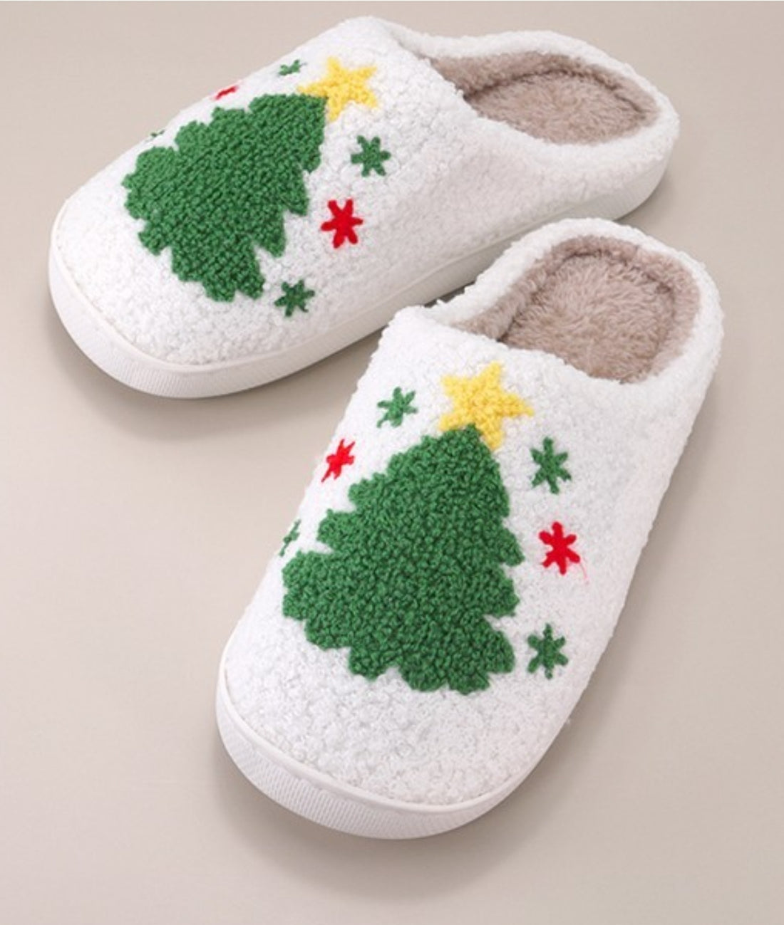 Christmas Tree Slippers