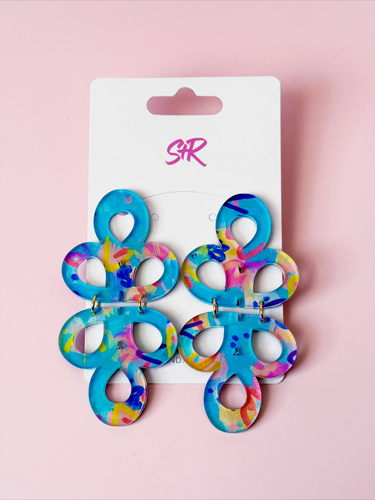 Rocking Retro Acrylic Janey Dangle Earring