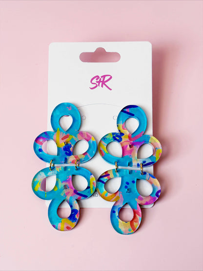 Rocking Retro Acrylic Janey Dangle Earring