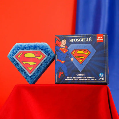 Superman Citrus DC Body Wash Infused Buffer