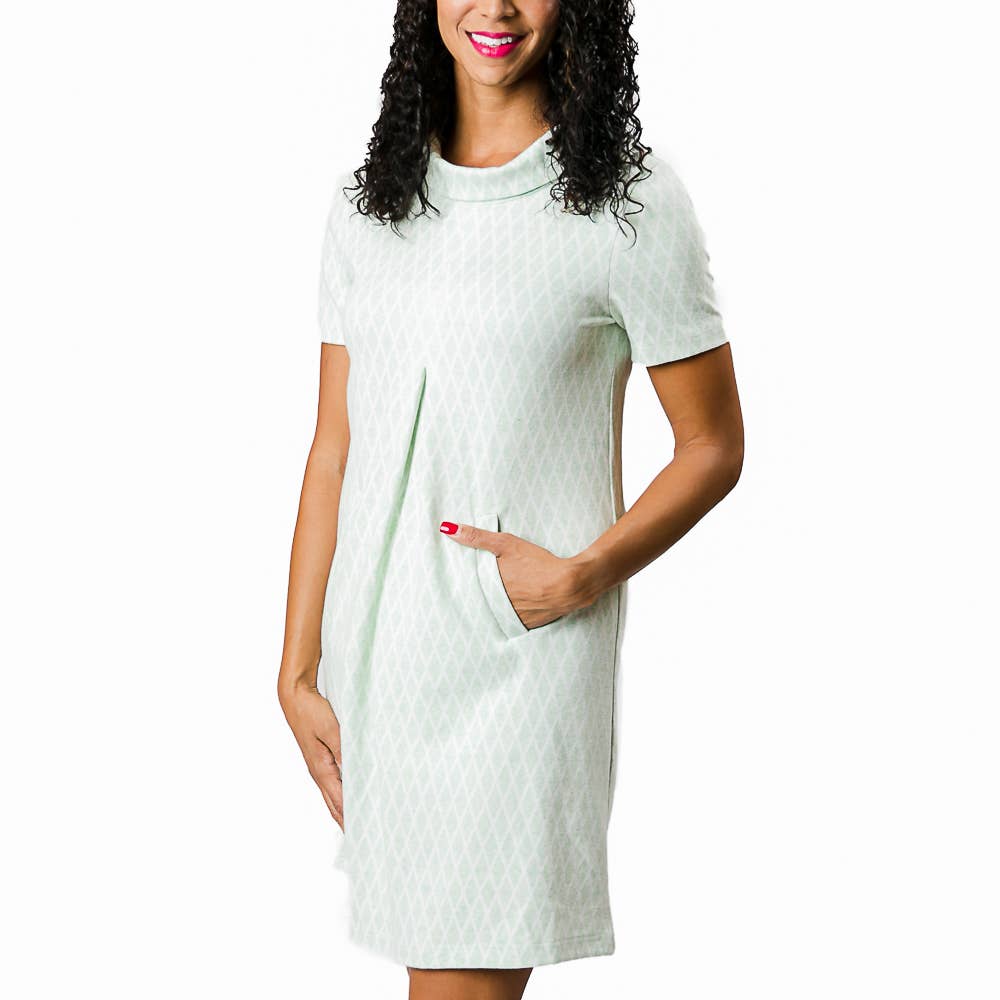 Veda Dress: Blue Arrow / Large