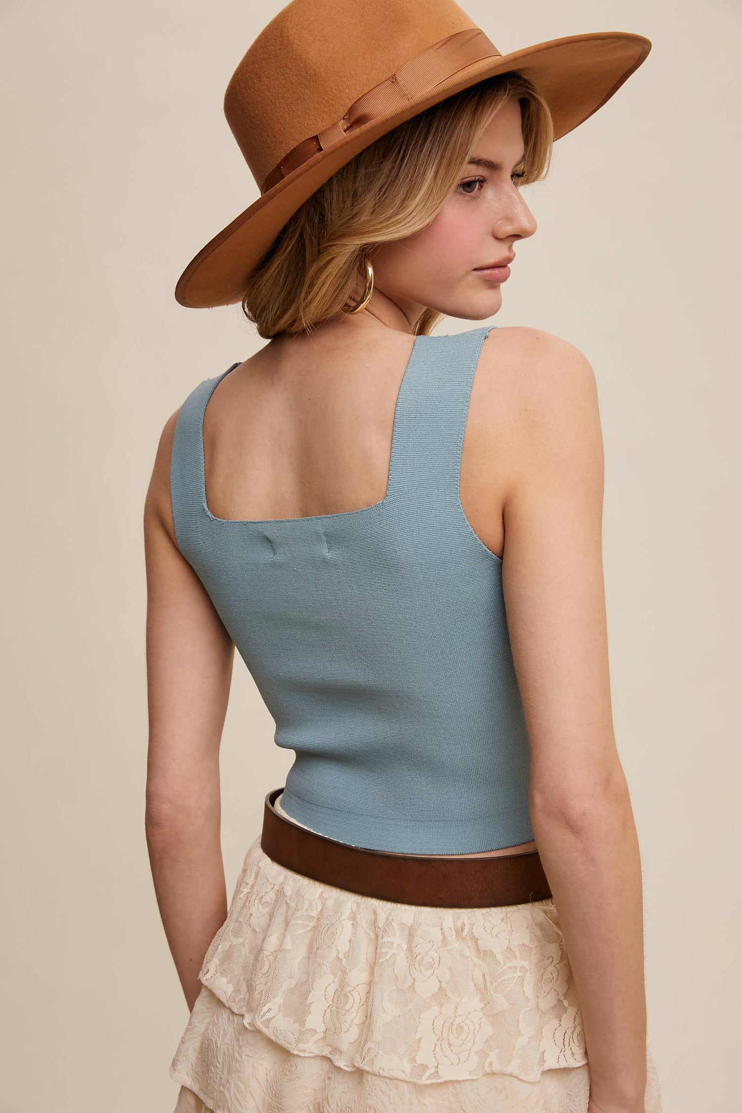 Bandage Brami Top: Taupe / L