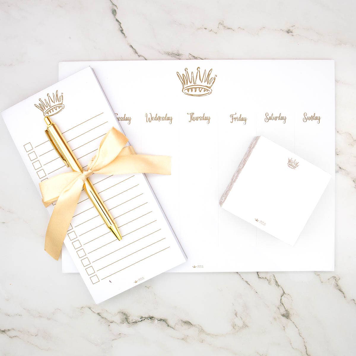La Couronne Weekly Planner   White/Gold   11x8.5.                   The Royal Standard