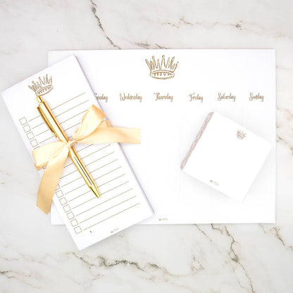 La Couronne Weekly Planner   White/Gold   11x8.5.                   The Royal Standard
