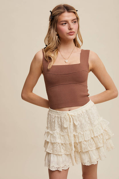 Bandage Brami Top: Taupe / M