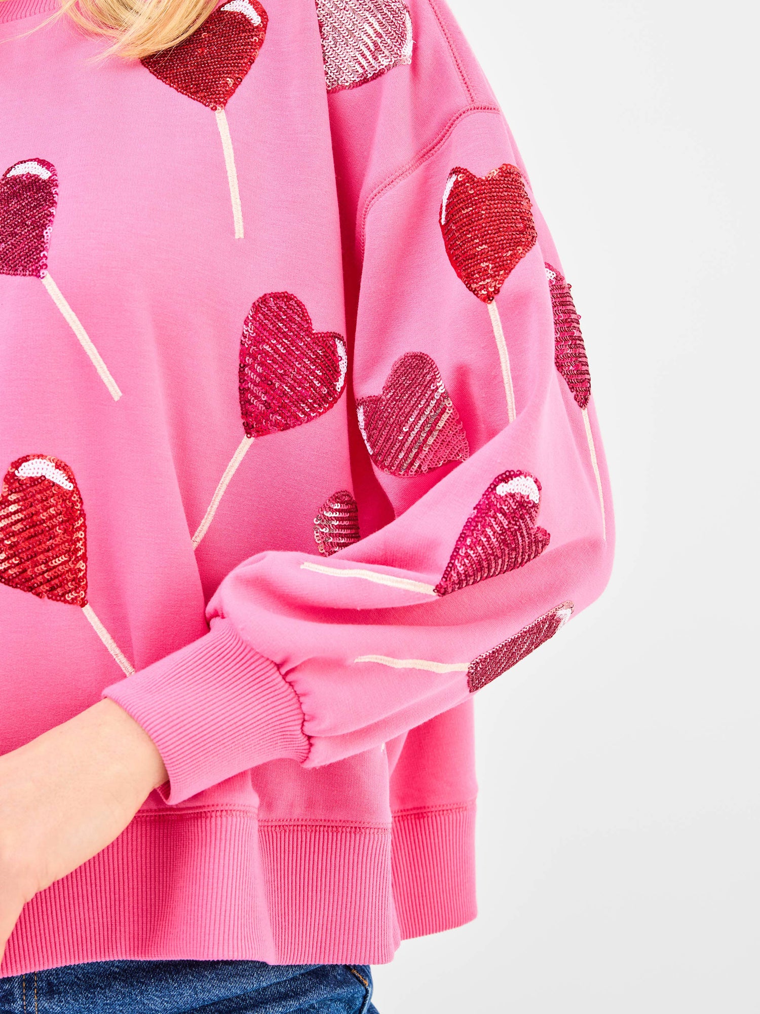 Mary Square Millie Sequin Sweatshirt | Lollipop Sequins