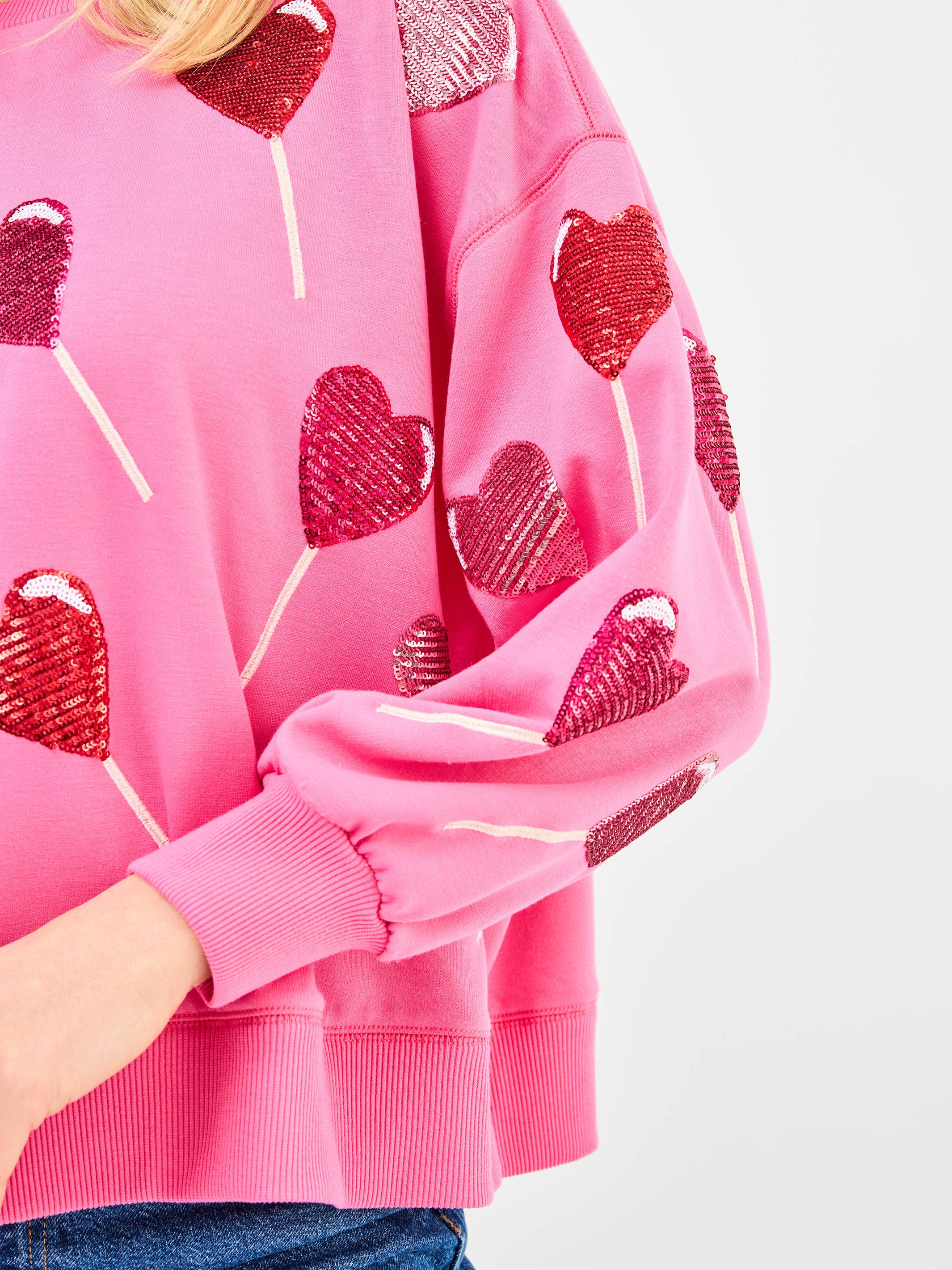 Mary Square Millie Sequin Sweatshirt | Lollipop Sequins