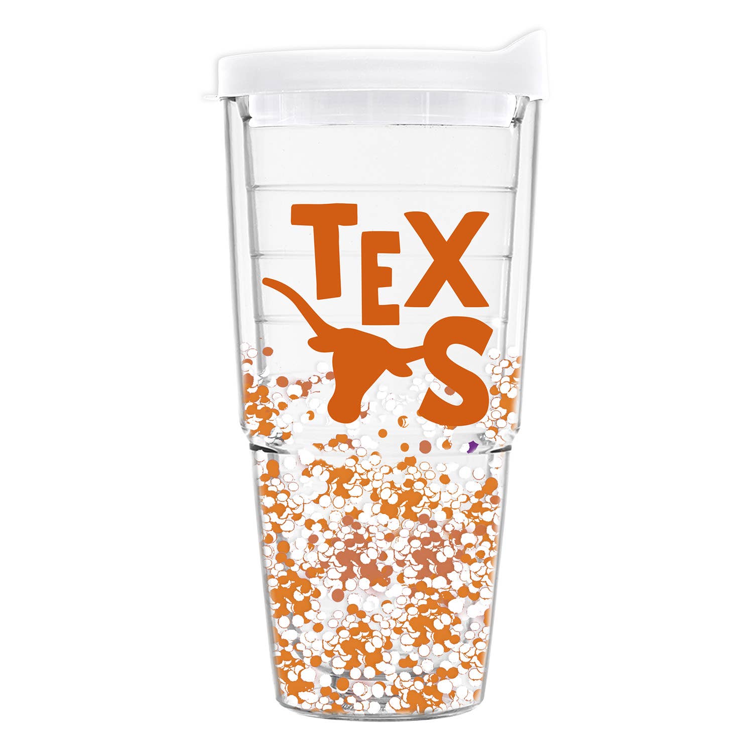 Acrylic Glitter Tumbler Burnt Orange
