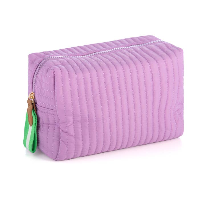 Ezra Large Boxy Cosmetic Pouch SALE: Lilac