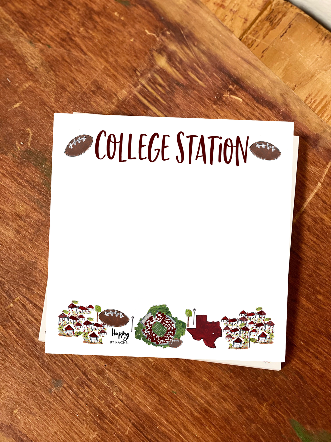College Station Chunky Notepad-Stationery Writing Pad-100 Pa
