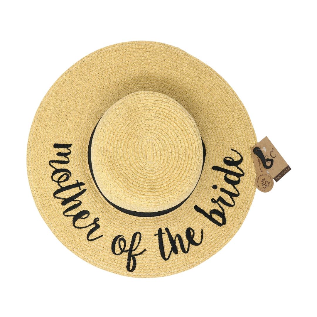 Mother Of The Bride Sun Hat : Natural