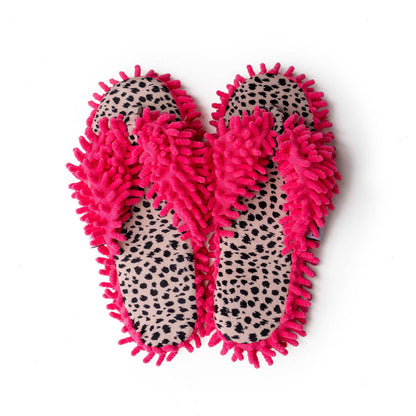 Two Left Feet Aunt Deloris House Slippers Open Stock: Frisky Feline / Big (7-9)