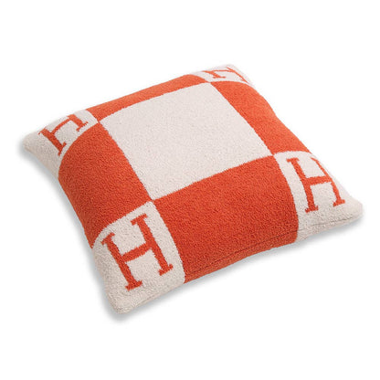 H Patterned Cushion Cover / Pillow Case
: Blue