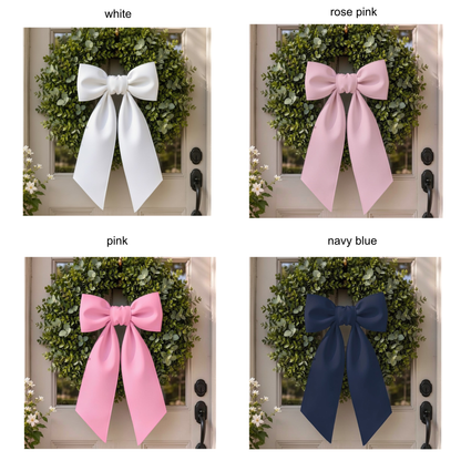 Door Wreath Sash | All-Season Holidays Entryway Decor 76": Rose Pink