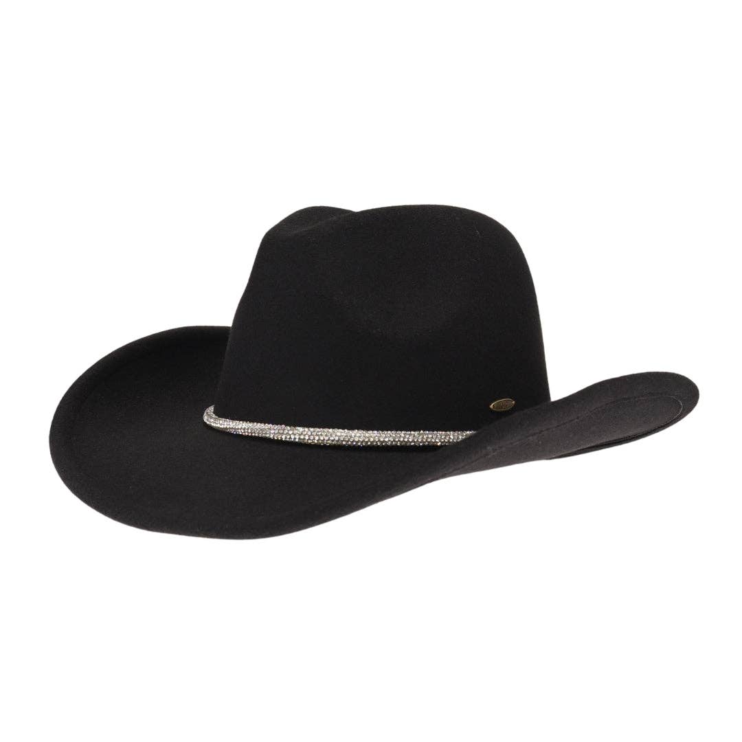 C.C Reno Vegan Fabric Cowboy Hat: Hot Pink
