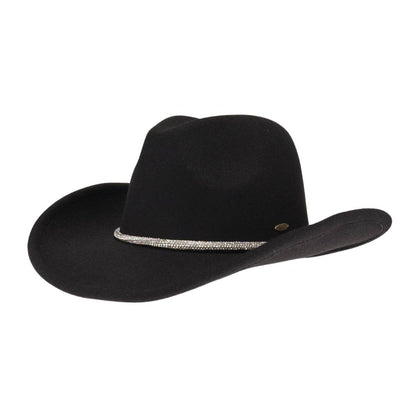 C.C Reno Vegan Fabric Cowboy Hat: Hot Pink