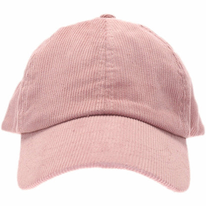 Corduroy Criss Cross High Pony CC Ball Cap BT937: Black