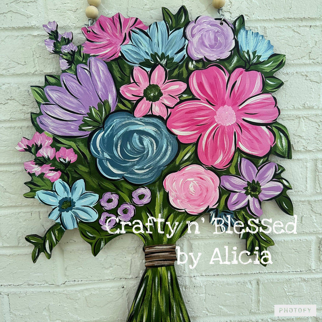 Floral Bouquet Door Hanger