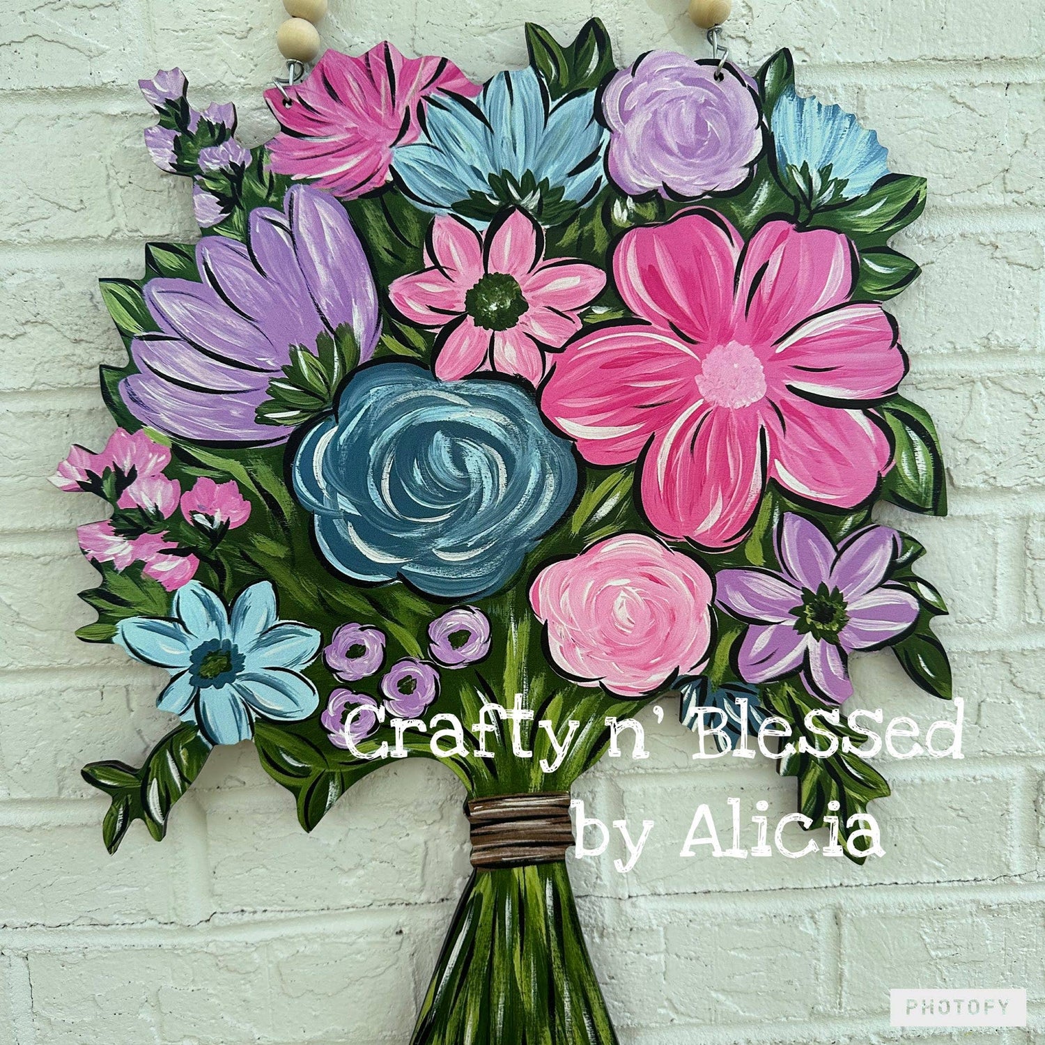 Floral Bouquet Door Hanger