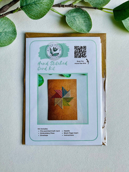 DIY Ice Cream Cone Embroidery Card Kit for Beginners